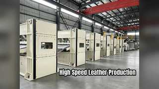 Nonwoven synthetic leather substrate needle punching production line