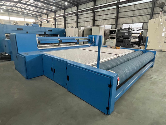 Piece cutting and rolling dual position winding machine giving versatility design